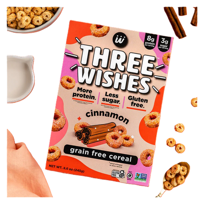 Three Wishes Grain Free Cereal Cinnamon 8.6oz