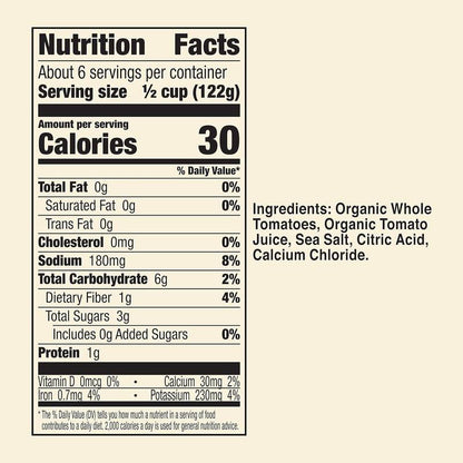 Muir Glen Organic Whole Peeled Tomatoes 28 oz