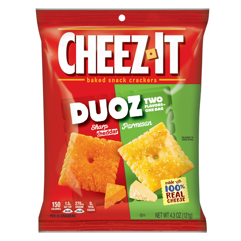 Cheez-It DUOZ Sharp Cheddar & Parmesan Snack Crackers 4.3oz
