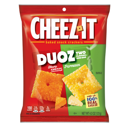 Cheez-It DUOZ Sharp Cheddar & Parmesan Snack Crackers 4.3oz