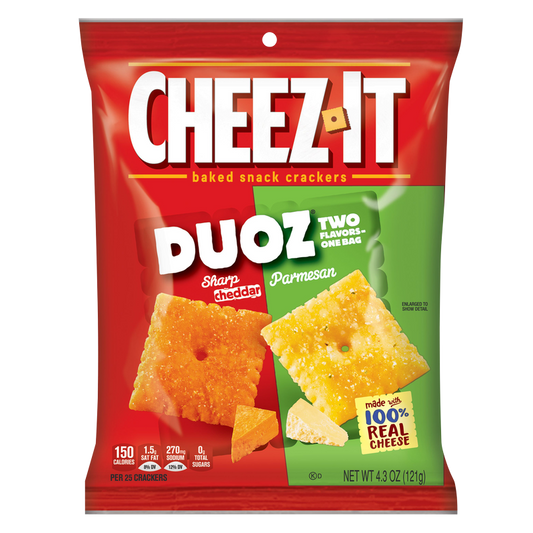 Cheez-It DUOZ Sharp Cheddar & Parmesan Snack Crackers 4.3oz