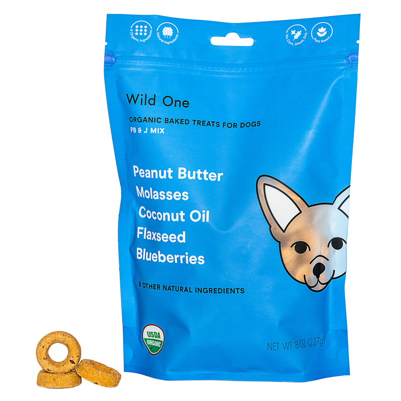 Wild One Peanut Butter and Jelly Mix Organic Baked Treats 8oz