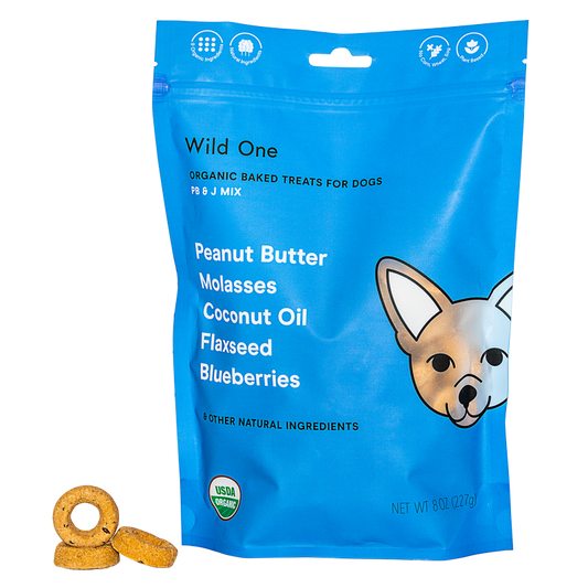 Wild One Peanut Butter and Jelly Mix Organic Baked Treats 8oz