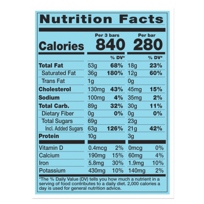 Ben & Jerry's Chocolate Chip Cookie Dough Pint Slices 3ct 9oz