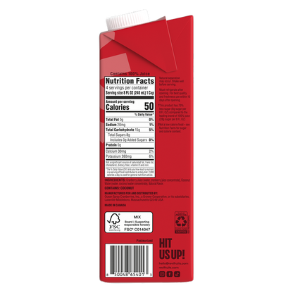 REVL Fruits 100% Boldly Cran Juice 32oz Carton