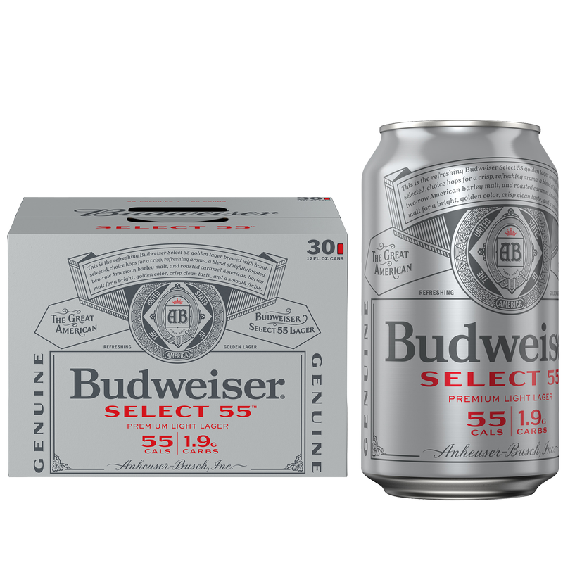 Budweiser Select 55 30pk 12oz Can