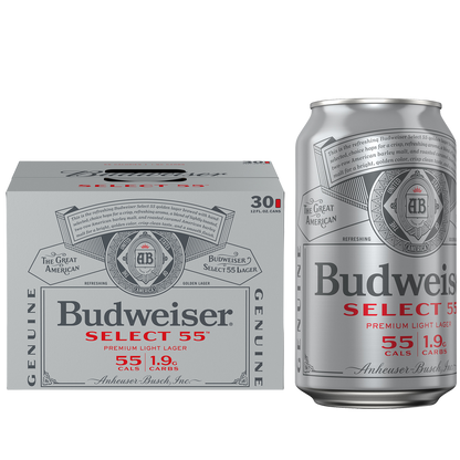 Budweiser Select 55 30pk 12oz Can