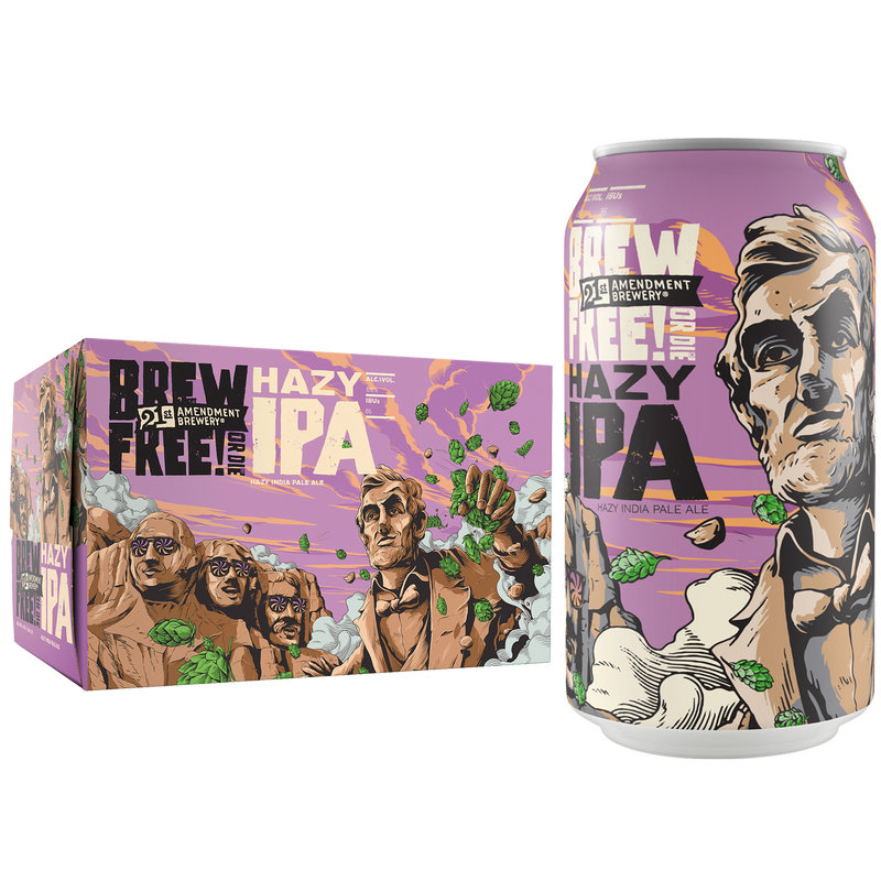 21st Amendment Brew Free or Die Hazy IPA 6pk 12oz Can 6.5% ABV