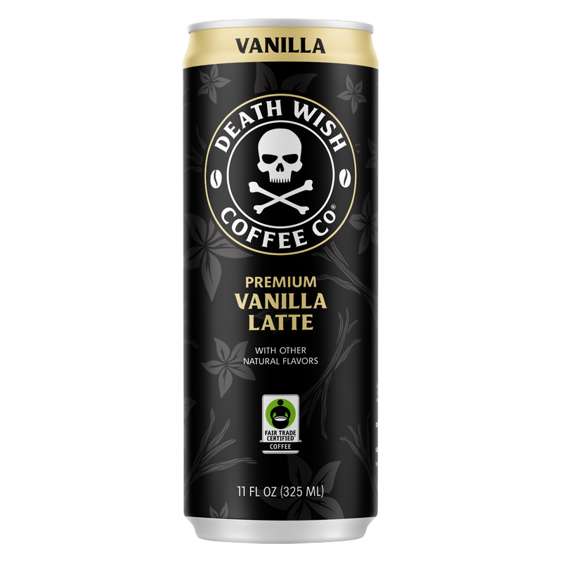 Death Wish Coffee Fair Trade Vanilla Latte 11oz Can