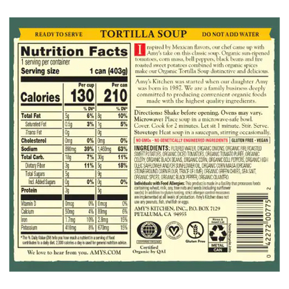 Amy's Organic Tortilla Soup 14.2oz