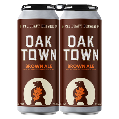 Calicraft Brewing Co. Oaktown Brown Ale 4pk 16oz