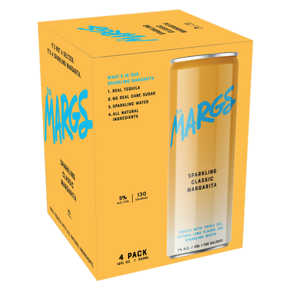 Sip MARGS Classic Margarita 4pk 12oz Can 5% ABV