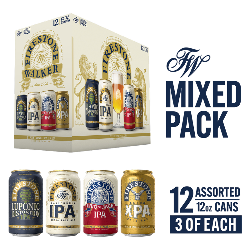 Firestone Walker Crafted Thru Hops Mixed Pack 12pk 12oz Can