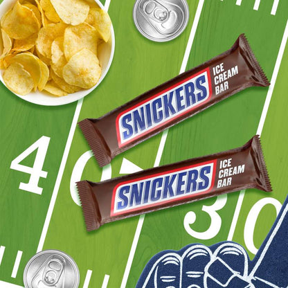 SNICKERS Ice Cream, Chocolatey Caramel Peanut Butter Ice Cream Bars, 6ct