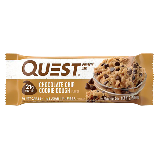 Quest Chocolate Chip Cookie Dough Protein Bar 2.12oz