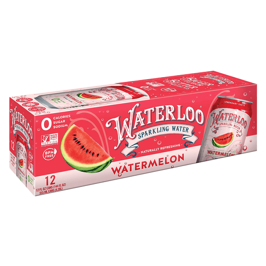 Waterloo Watermelon Sparkling Water 12pk 12oz Can
