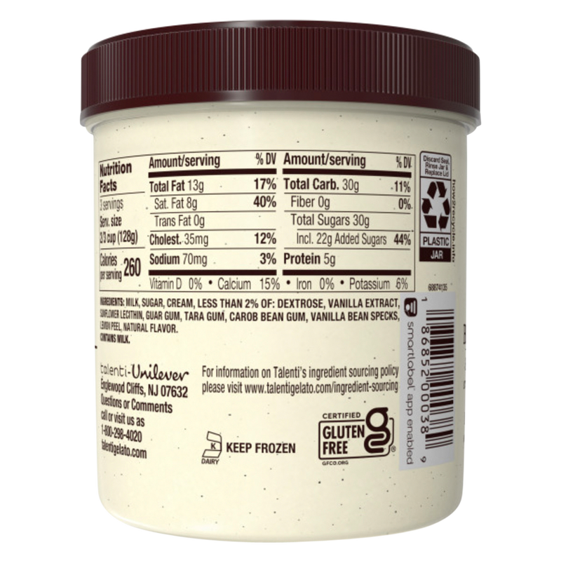 Talenti Gelato Vanilla Bean 16oz