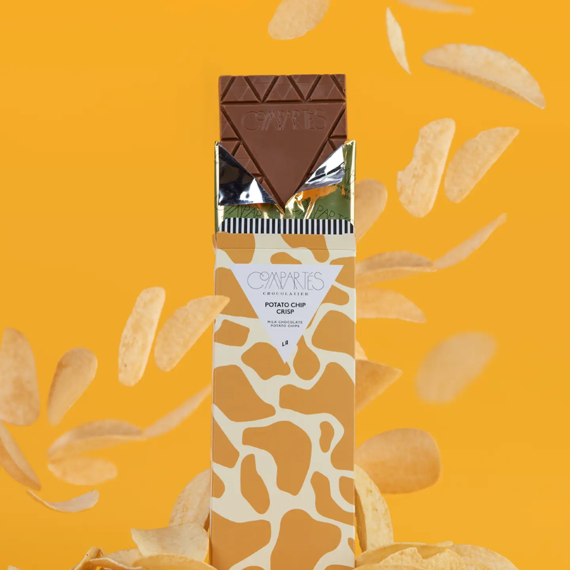 Compartes Potato Chip Crisp Milk Chocolate Bar, 3.2 oz