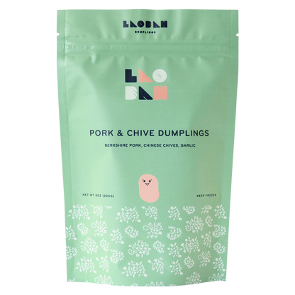Laoban Dumplings Pork & Chive Frozen Dumplings 8oz