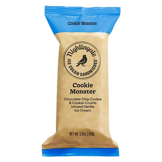 Nightingale Ice Cream Cookie Monster Ice Cream Sandwich 1ct