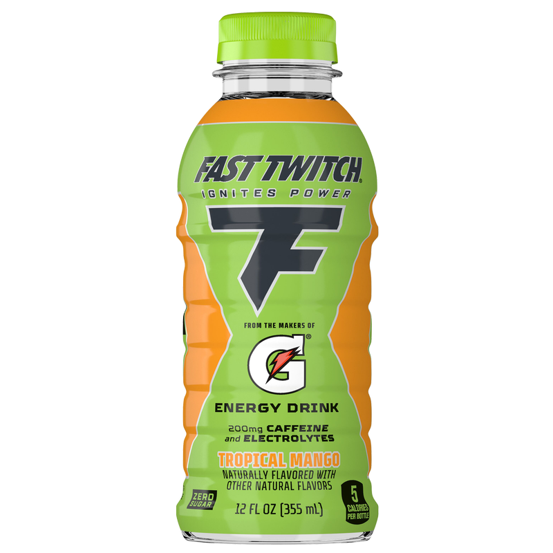 Fast Twitch Energy Drink Tropical Mango 12oz Btl