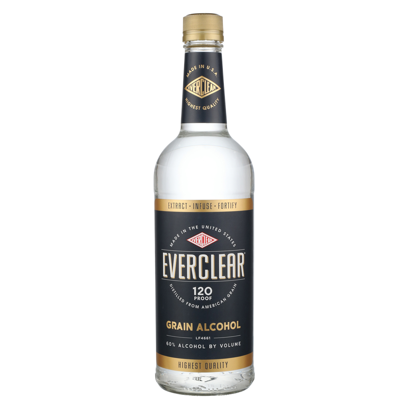 Everclear 120 Grain Alcohol 750ml (120 Proof)