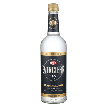 Everclear 120 Grain Alcohol 750ml (120 Proof)