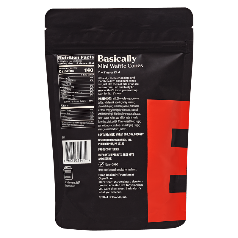 Basically Premium S'mores Mini Waffle Cones