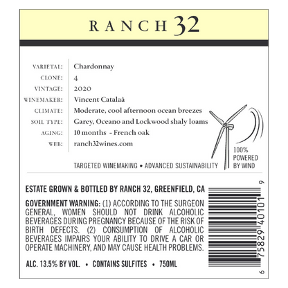 Ranch 32 Chardonnay 750ml
