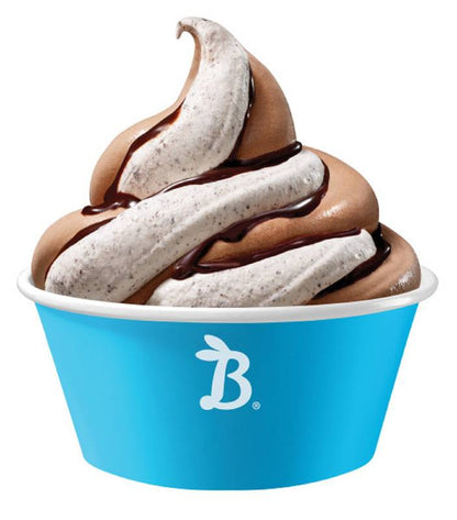 Blue Bunny Soft Chocolate Cookies and Cream Swirl Iced Frozen Dessert, 16 fl oz Pint