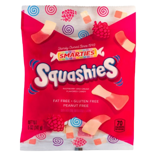 Smarties Squashies Raspberry And Cream, 5oz