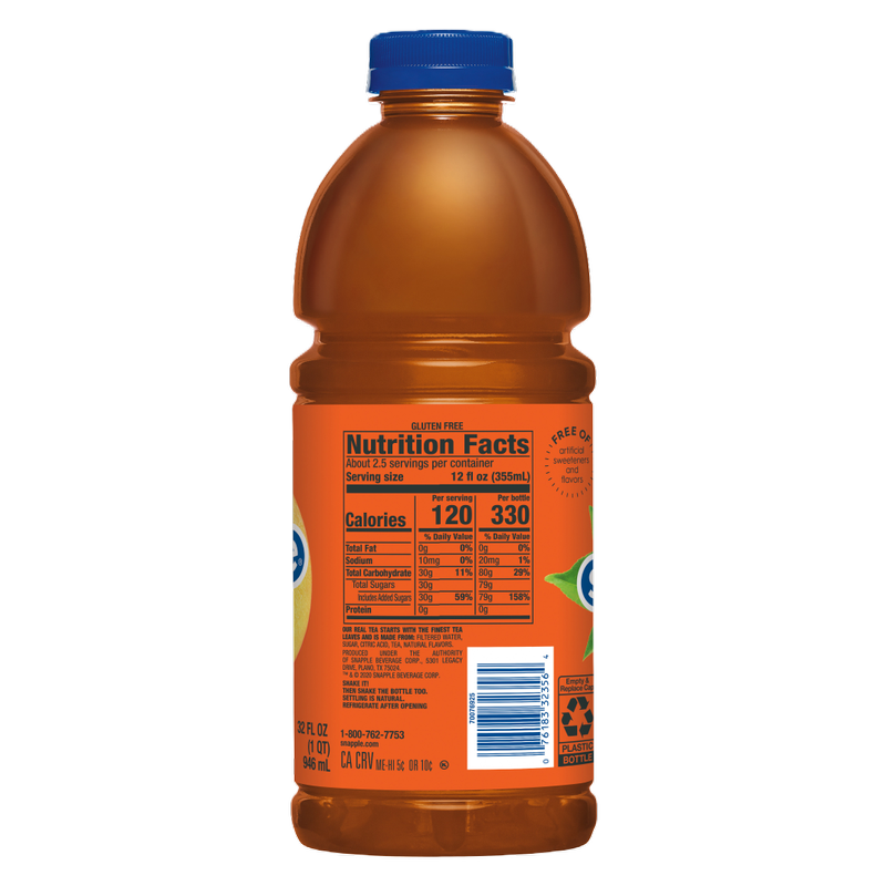 Snapple Peach Tea 32oz Bottle