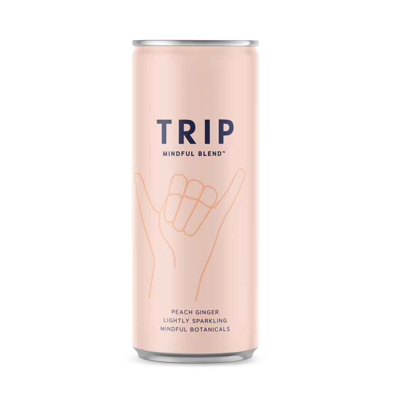 TRIP Peach Ginger Mindful Blend 12oz Can
