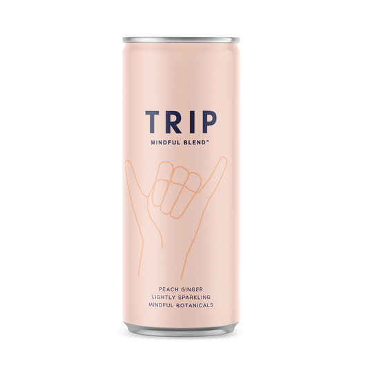 TRIP Peach Ginger Mindful Blend 12oz Can