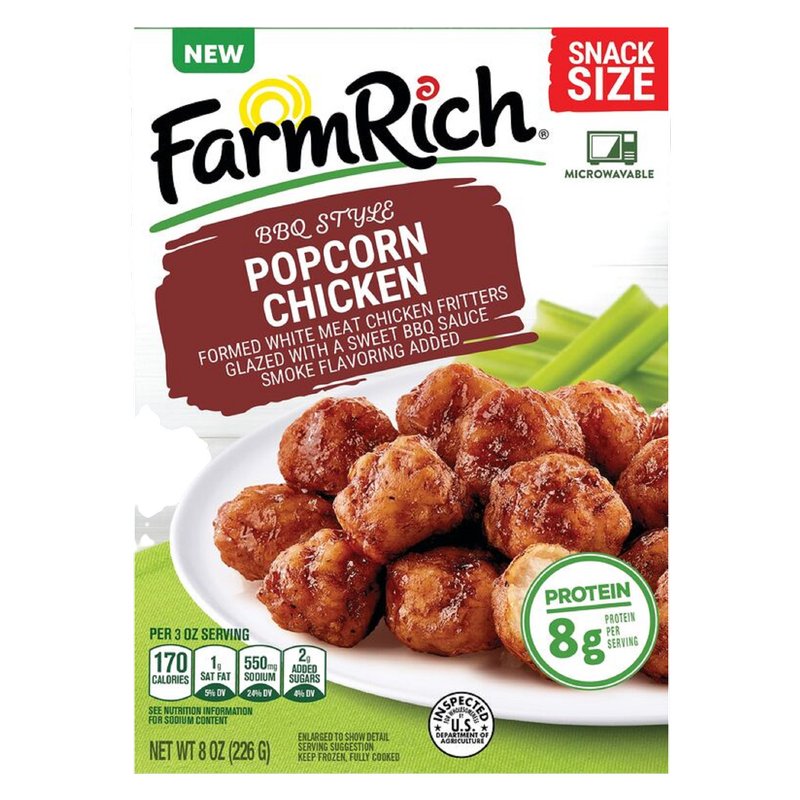 Farm Rich BBQ Style Popcorn Chicken 8oz