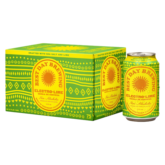 Best Day Electro Lime Cerveza 6pk 12oz Cans 0.5% ABV