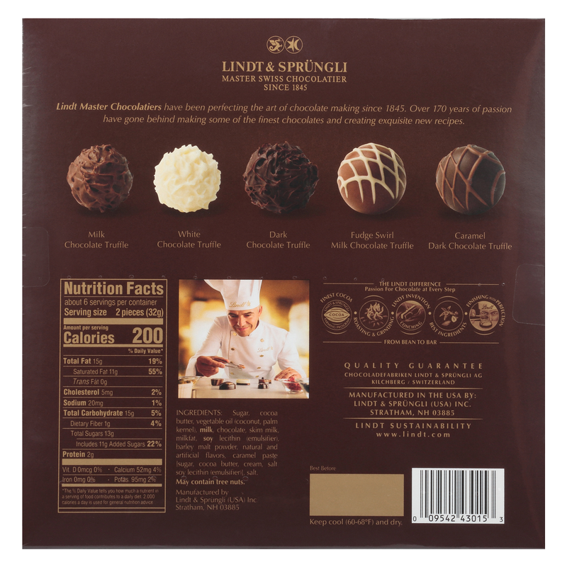 Lindt Gourmet Truffles Box 6.8oz