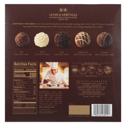 Lindt Gourmet Truffles Box 6.8oz