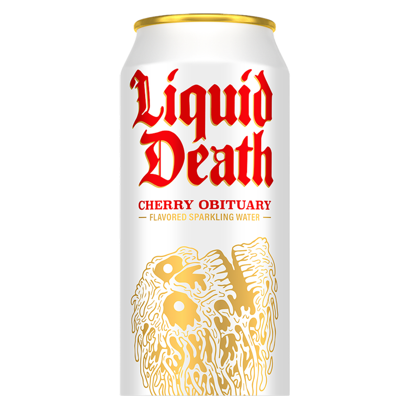 Liquid Death Cherry Obituary Sparkling Water 8pk 19.2oz Can