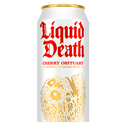 Liquid Death Cherry Obituary Sparkling Water 8pk 19.2oz Can