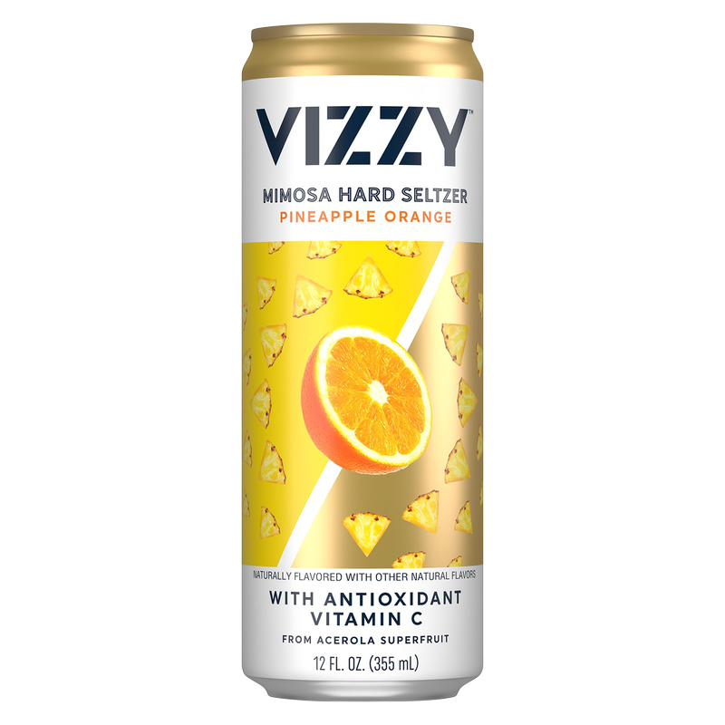 Vizzy Mimosa Hard Seltzer Pineapple Orange Single 12oz Can 5.0% ABV