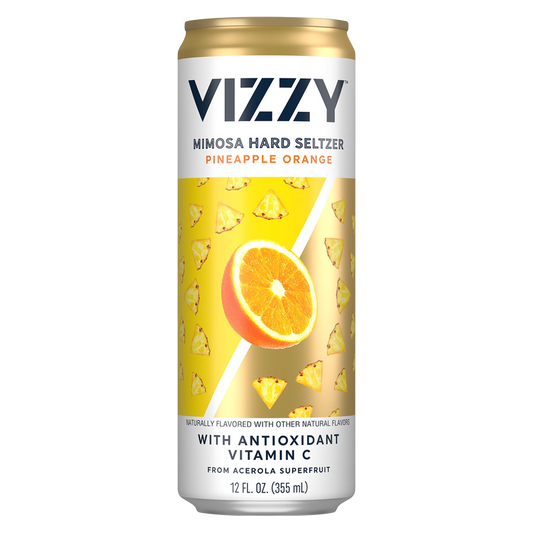 Vizzy Mimosa Hard Seltzer Pineapple Orange Single 12oz Can 5.0% ABV
