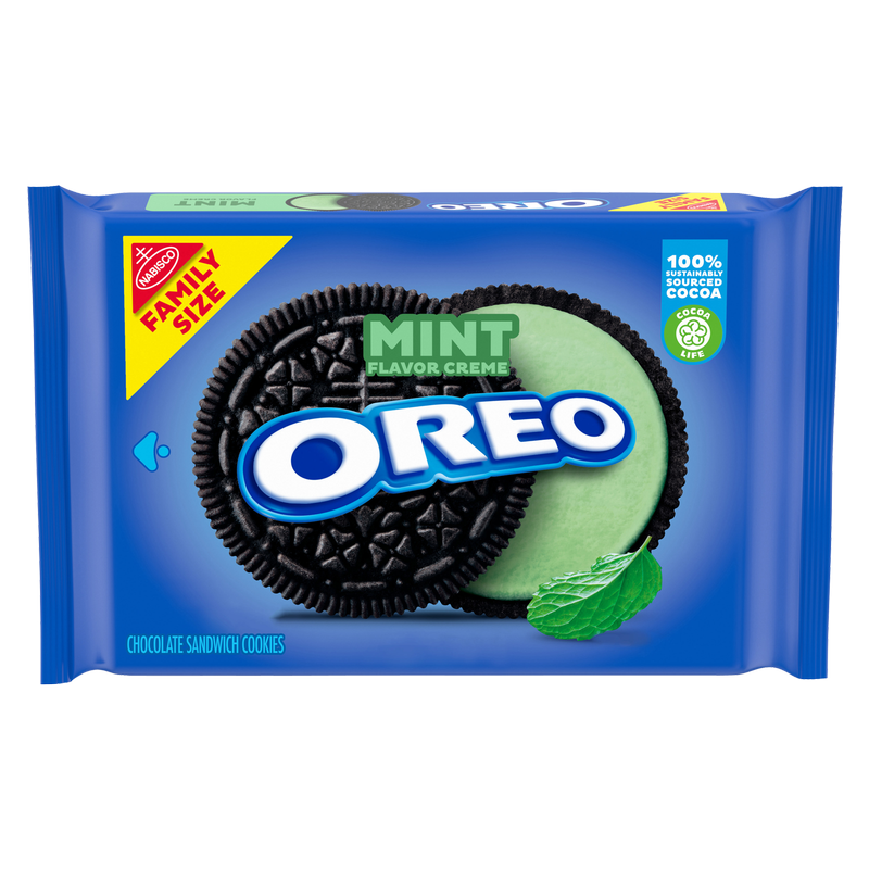 OREO Mint Chocolate Sandwich Cookies Family Size 18.71oz