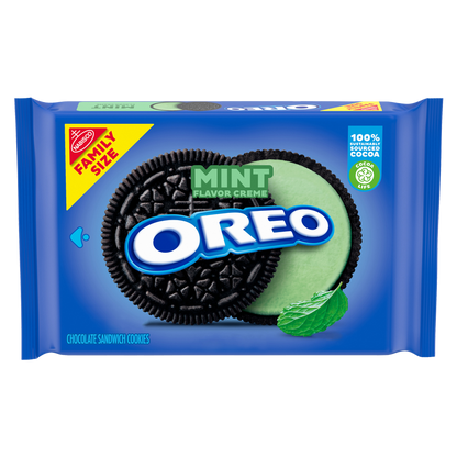 OREO Mint Chocolate Sandwich Cookies Family Size 18.71oz
