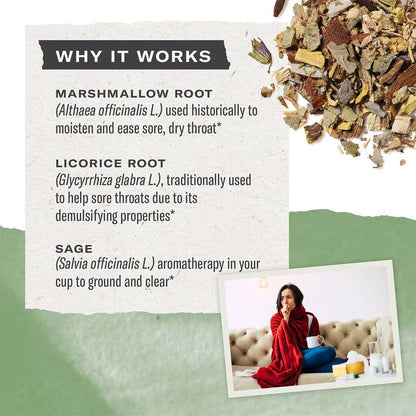 Numi Organic Throat Soother Tea 18ct Box