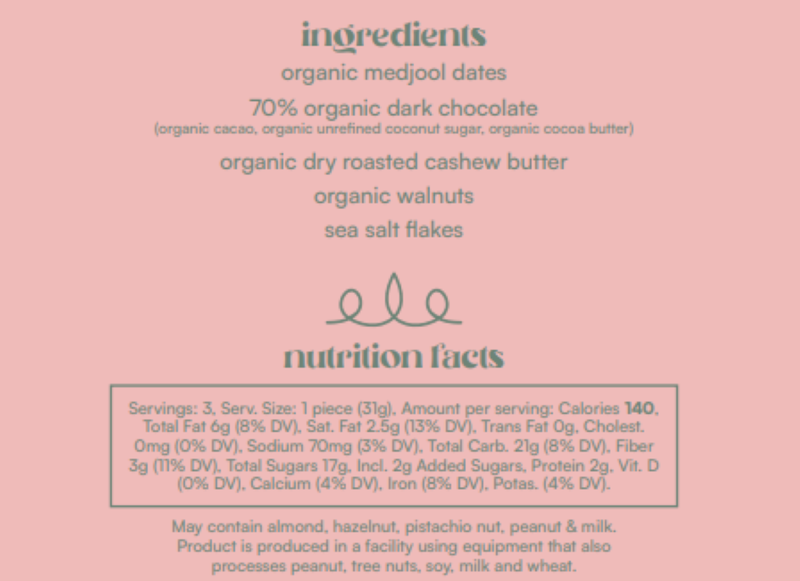 Gato Dates Chocolate Covered Dates with Cashew Butter, 3.791 oz