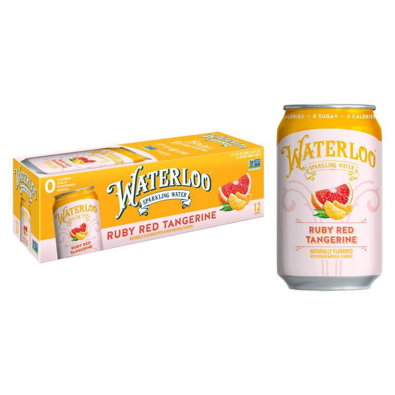 Waterloo Ruby Red Tangerine Sparkling Water 12pk 12oz Can