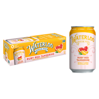 Waterloo Ruby Red Tangerine Sparkling Water 12pk 12oz Can