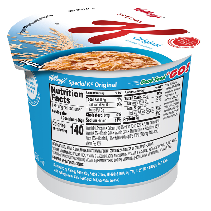 Special K Original Breakfast Cereal in a Cup 1.25oz