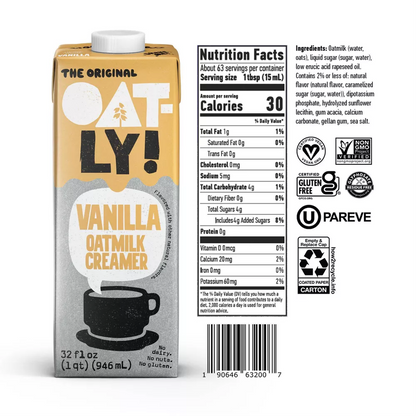 Oatly Vanilla Creamer 32oz Btl